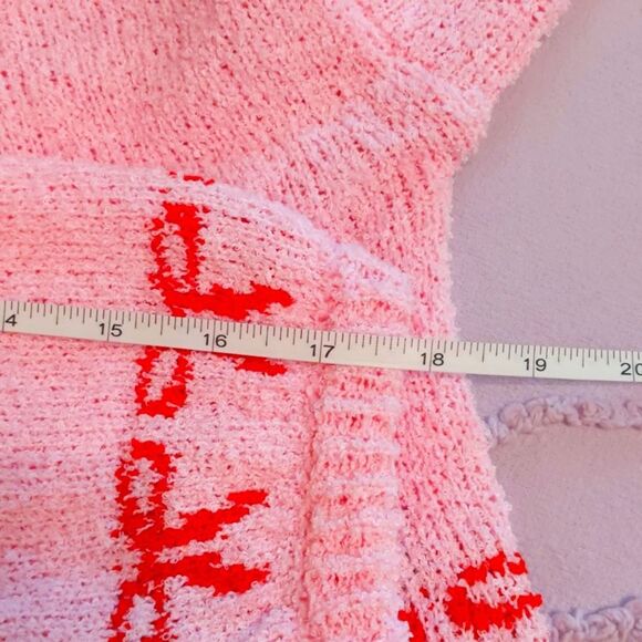 Pink Sweater KRUSH Cropped Loose Size M - Picture 6 of 8